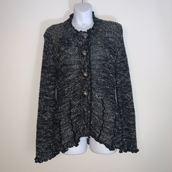 BCBG Max Azria // Studded Crochet Blazer Medium - Picture 2 of 12
